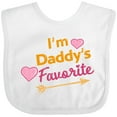 thumbnail image 3 of Inktastic I'm Daddy's Favorite with Arrow and Hearts in Pink Boys or Girls Baby Bib, 3 of 4