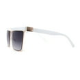 thumbnail image 3 of Womens Thick Eye Brow Metal Rim Mob Fashion Sunglasses Gold White Smoke, 3 of 4