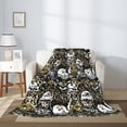 thumbnail image 2 of Sikiie Ink Graffiti Owl Cozy Flannel Fleece Throw Blanket: Lightweight & Thick for All Seasons - Perfect for Women, Men, & Kids"60"x50", 2 of 6