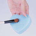 thumbnail image 3 of 2pcs Makeup Brush Cleaning Mat Silicone Cosmetic Brush Cleaning Tool Silicone Makeup Brush Cleaner Practical Makeup Brush Accessories for Cleaning Different Your Makeup Brushes, 3 of 9