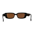 thumbnail image 4 of Womens Mod Square Cat Eye Plastic Fashion Sunglasses Black Brown, 4 of 4