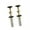 Upgraded version, variant on 2Pcs Portable Sturdy Toilet Seat Bolts Set Waterproof Designs with Carbon Steel Screws Convenoent for Long Time Use