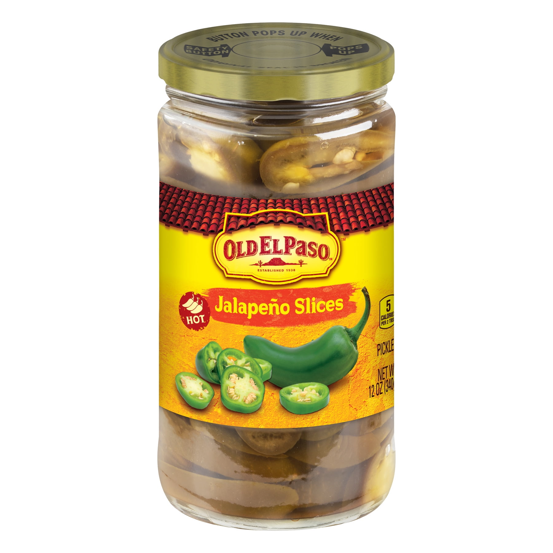 Old El Paso Pickled Jalapeno Slices, 12 oz Can