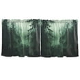 thumbnail image 7 of Yayeee Kitchen Curtains Set of 2 Light Filtering 57"x24" Over Sink Window Panels, Green Forest, 7 of 7