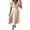 Apricot, variant on Lounge Pants for Women's Casual Trouser Lightweight High Waisted Trousers Adjustable Tie Knot Loose Trousers Nine-Point Suit Pants with Pockets S-5XL