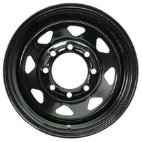 eCustomrim Trailer Wheel 16 in. X 6 in. 16x6 8 Lug Black Steel Rim Wheel