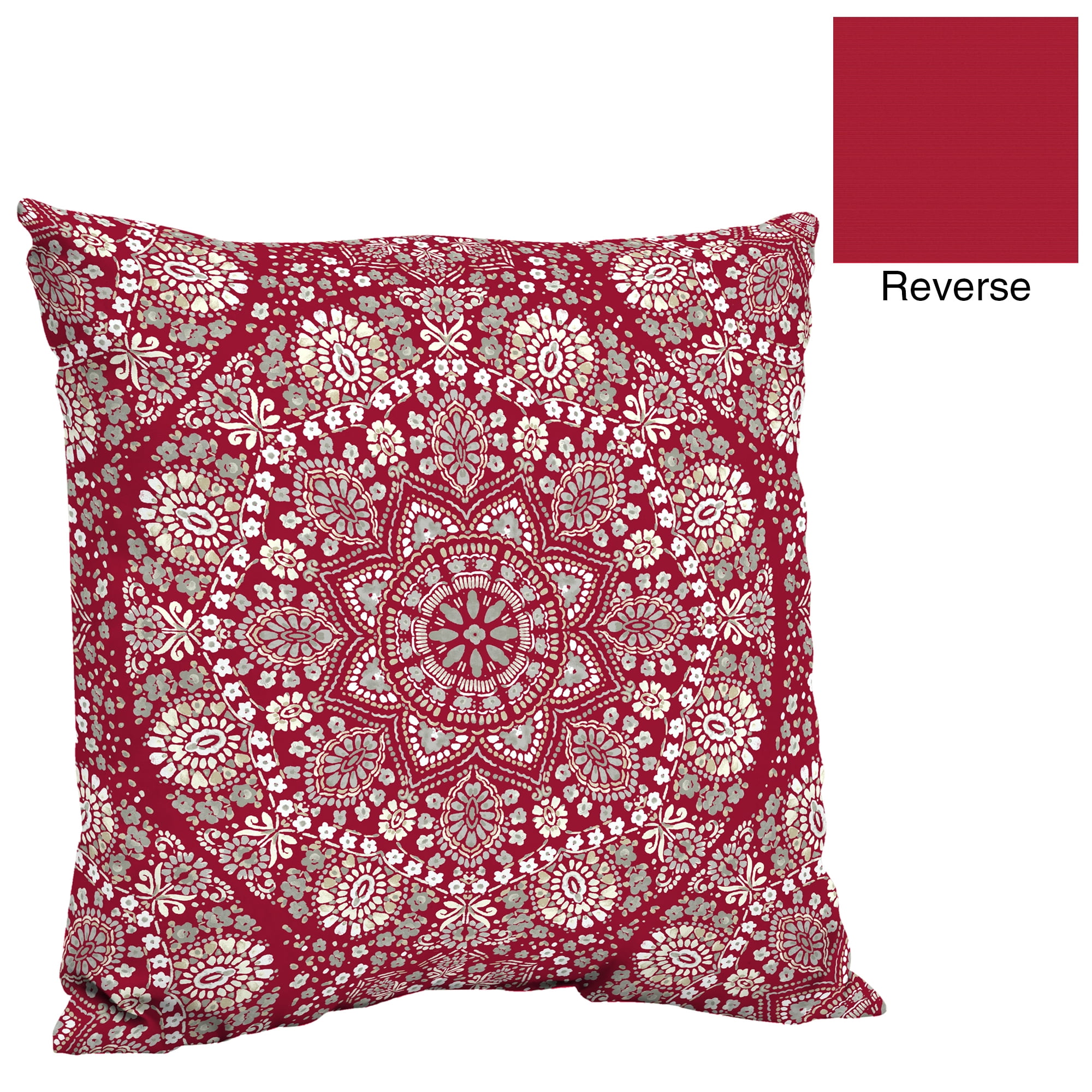 Better Homes And Gardens Lace Medallion Outdoor Deep Seat Pillow Back Cushion