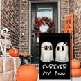 thumbnail image 4 of Halloween Couple Boo Garden Flag Double Sided Vertical 12.5x18 Forever My Boo Cute Ghost Spooky Black and White Halloween Holiday Yard Flag Outdoor Decoration, 4 of 6