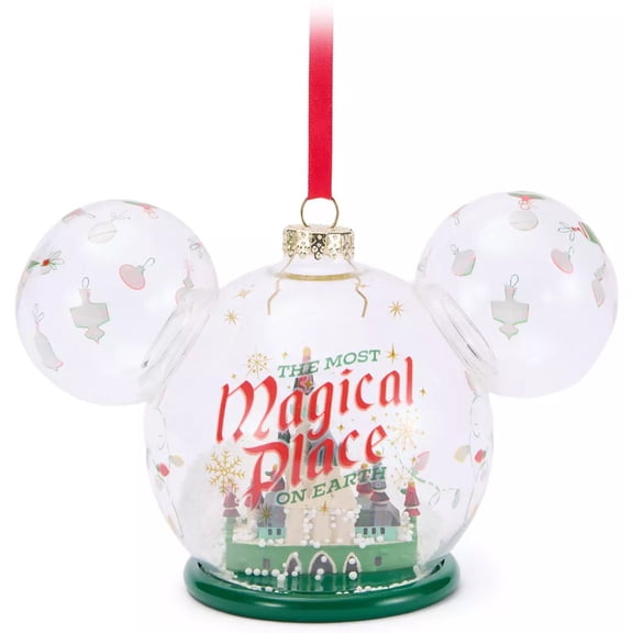 Disney 2025 Holiday Mickey Mouse Icon ''The Most Magical Place on Earth'' Ornament
