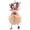 D, variant on Christmas Deer Keychain Cute Reindeer Pom Pom Keyring Faux Fur Fluffy Plush Ball Charm for Handbag Backpack Purse Accessory