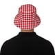 thumbnail image 5 of Balery Red Checkboard Sombreros para el sol para hombre y mujer, sombrero de pescador con UPF 50+, 5 of 6