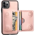 thumbnail image 1 of REQO iPhone 11 Pro Max Wallet Case Credit Card Holder, Premium Leather Kickstand Durable Shockproof Protective Cover iPhone 11 Pro Max 6.5 Inch(Rose Gold), 1 of 7