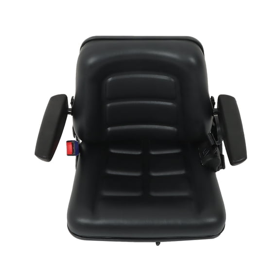 SHZAITOR Universal Adjustable Forklift Seat Replacement for Excavator Forklift Tractor Skid Loader Backhoe Dozer Telehandler