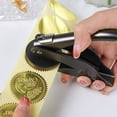 thumbnail image 3 of Yesbay Book Embosser Hand Operated Embosser Stamp Stainless Steel Embossing Tool for Paper Cardboard Leather DIY Craft, 3 of 8