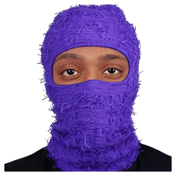 トップス melt the lady feather balaclava qolati Distressed Balaclava Sheisty Ski Mask for Men Women