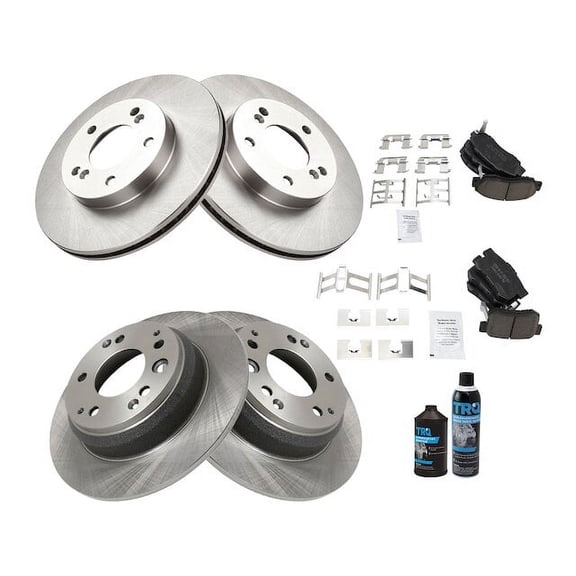 Front and Rear Brake Pad and Rotor Kit - Compatible with 1996 - 1998 Acura RL 1997