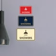 thumbnail image 5 of Classic Framed Showers Sign (Navy Blue/Gold) - Small, 5 of 5