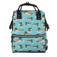 thumbnail image 1 of Disketp Mallard Ducks Swimming In The Lake Mochila de Pañales de Gran Capacidad con Múltiples Bolsillos, Mochila de Viaje Multifuncional para Bebé, Unisex, Moderna y Resistente, 1 of 6