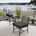 thumbnail image 3 of ARDEN Oceantex Outdoor Seat Cushion 21 x 21, Ink Charcoal Black, 3 of 9