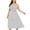 White, variant on asdoklhq Skirt for Women Plus Size,Plus Size Polka Dot Print Dress Button Lace-up Waist V-neck Skirt