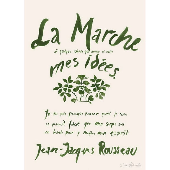 Sissan Richardt - La Marche Print Wall Art, Modern Wall Decor For Living Room Bedroom, 8x12 UNFRAMED