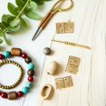 thumbnail image 4 of unbranded 15Ud Dijes Para Joyas Con Colgante De Libro Dorado Y Espejo Integrado Para Uso Diario, 4 of 6
