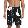 thumbnail image 2 of Rocae Fashionable Goose for Men's Soft Sleep Pajama Shorts, Waistband and Pockets, 2 of 9