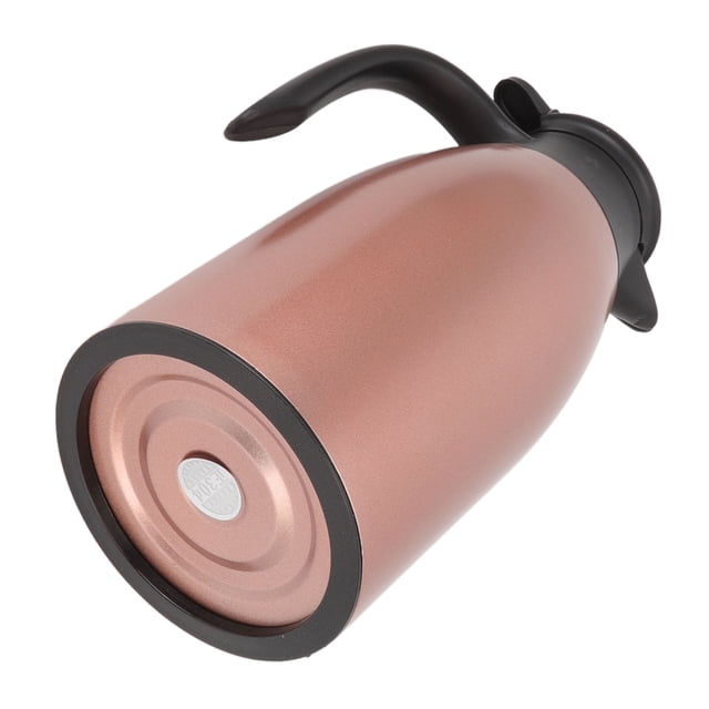 Insulated Pitcher, Insulated Coffee Carafe Stainless Steel Pitcher With Lid Coffee Insulated Vacuum Dispenser Portable 2L Capacity for Hot Water Milk Coffee Tea Soup