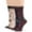 Black, Brown, Beige, Ecru, variant on 7BIGSTARS KINGDOM Women Bamboo Fashion Socks - 4 Pack Large - Heart, Love Birds, Stripe, Camomile - Casual Crew Seamless - Navy Blue, Khaki, Beige - Sock Size: 10-12; Shoe Size: 8-12 L