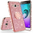 thumbnail image 4 of Compatible for Samsung Galaxy S8+ Case Glitter Diamond Rhinestone Case with Magnetic Ring Stand Girls Women Phone Cover for Samsung Galaxy S8 Plus - Rose Gold, 4 of 5