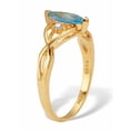 thumbnail image 2 of PalmBeach Jewelry Marquise Cut Cubic Zirconia 14k Yellow Gold-plated Simulated Birthstone Ring, 2 of 5