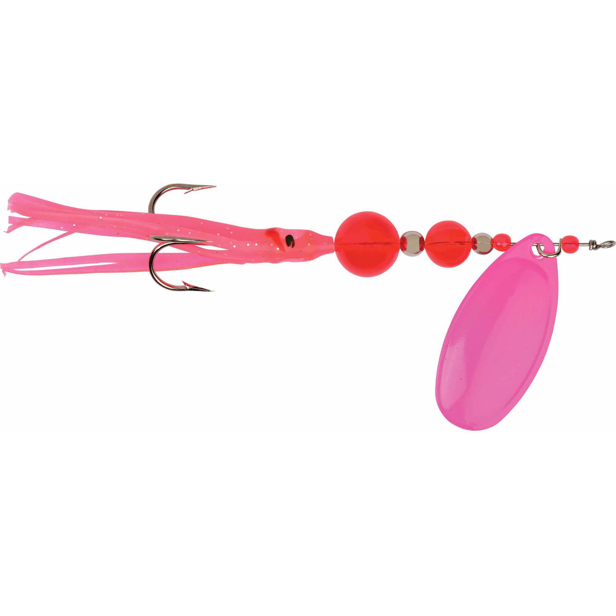 Yakima Bait Flash Glo Casting Spinner, 1/4 oz, Fluorescent Pink