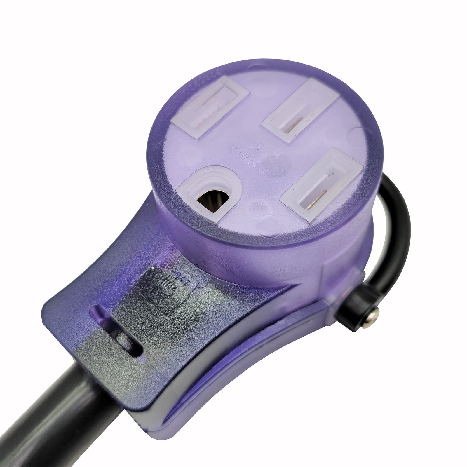 Parkworld 691845A Power Adapter cord 4-Prong Generator 30A Locking L14-30P Male to RV 50 AMP 14-50R Female with Handle (4FT)