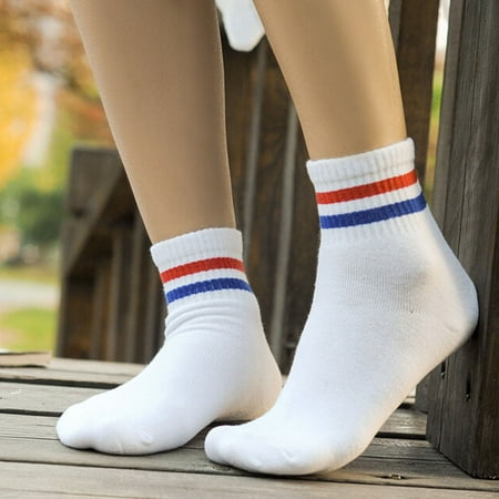 

Hanas Fashion Socks Hip Hop Unisex Creative Harajuku Letter Cotton Skateboard Sock Comfortable Socks Multi-color One Size