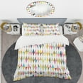 thumbnail image 2 of Designart 'Diamond Retro VII' Mid-Century Modern Duvet Cover Set, 2 of 4