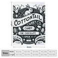thumbnail image 4 of JEUXUS Super Soft Flannel Blanket Country Easter Cottontail Candy White, 4 of 6