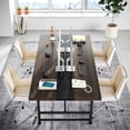 thumbnail image 4 of Tribesigns 6FT Conference Table, 70.9" W x 31.5" D Meeting Room Table, Large Rectangular Computer Desk for Office, Dark Grey, 4 of 7