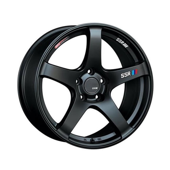 T418850-4005GMB 18 x 8.5 & 5x114.3 Bolt Pattern 40 mm Offset Flat Black GTV01 Wheel for 2005-2007 STI
