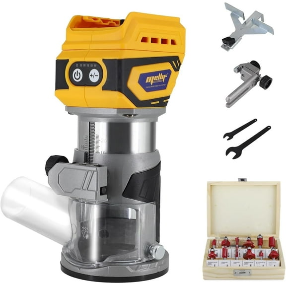 Cordless Compact Router Compatible with Dewalt 20V Battery(Tool Only)