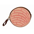 thumbnail image 1 of Monedero en forma de PAN DE CONCHA, Diseño de Comida, Redondo, Color Rosa, Moda Kawaii, Novedoso y Encantador. (Accesorios para Mujer)., 1 of 5