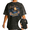 Black-2, variant on Women's Vintage "Cat Dad Club" Life Is Better With Cats Graphic Washed T Shirt Funny Cat Lover Black S-2XL Plus Size