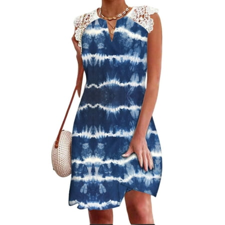 

Wrcnote Sleepdress for Womens Sleeveless Nightwear Dress Floral Print Casual Loose Nightgowns V Neck Loungewear Pajama Dress