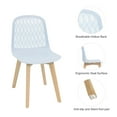 thumbnail image 2 of Mid Century Modern PP dining chair with Wooden Legs , kitchen & Dining Room Chairs Assemble Easily, kitchen chairs for Kitchen Dining Room & Living Room., 2 of 7