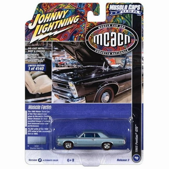 Johnny Lightning Jlmc031 Muscle Car Ver B 1965 Pontiac Gto