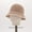 Khaki, variant on Womens Summer Knitted Bucket Hats Breathable Colorblock Visor Cap Femme Foldable Bob Fisherman Hat Outdoor Travel Panama Gorros