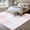 Pink, variant on Rectangle Area Rugs 8 x 10 Ft, Coastal Pink Non-Slip Residential Carpet, Ocean Coral Starfish Jellyfish Seahorse Indoor Crawling Mats Runner Rugs for Living Room/Dining Room/Bedroom