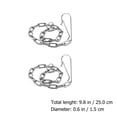 thumbnail image 4 of 5pcs Replaceable Toilet Flapper Chain Stainless Steel Toilet Flapper Lift Chain, 4 of 8