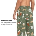 thumbnail image 4 of Top-kevin Christmas Cat Pajama Pants for Men Comfort Sleep Lounge Bottoms Straight-fit with Pockets S-XXL, 4 of 6