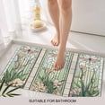 thumbnail image 3 of Butterfly Flowers Door Mat&nbsp;Indoor Outdoor Entrance, Non Slip Rug for Kitchen Bathroom Entryway Rug, Vintage Stained Glass Green Spring Washable Doormat Floor Mat for Office 20x31.5 Inch, 3 of 8