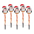 thumbnail image 2 of LED Solar-Powered Red Tube Penguin Stake Light for Christmas Decorations, Outdoor Xmas Decor, Holiday Yard and Pathway Lighting, 2 of 5